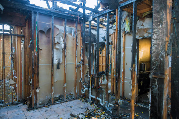 Professional Fire Damage Removal technician working in Ronan, MT